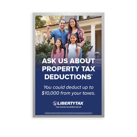 "Ask Us About Property Tax Deductions" | Light Box Panel [2024]