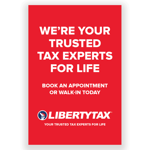 "Trusted Tax Experts For Life"  | Choose Poster or Canvas Wrap |[2024]