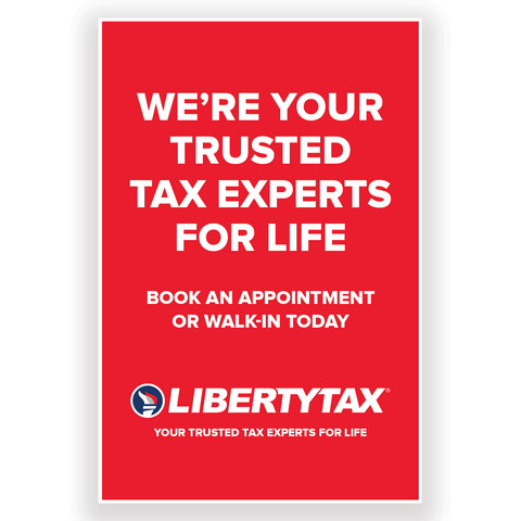 "Trusted Tax Experts For Life"| Set of 2 A-Frame Panels [2024]