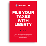 File Your Taxes with Liberty | Choose Poster or Canvas Wrap | Vertical/Portrait (24"W X 36"H) [2023]