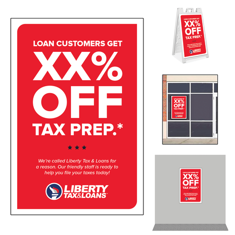 LTL - Percent Off Tax Prep - 2x3 Graphic - Choose your application