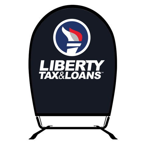 Liberty Tax & Loans Torch Logo (Blue) | Wind Jockey