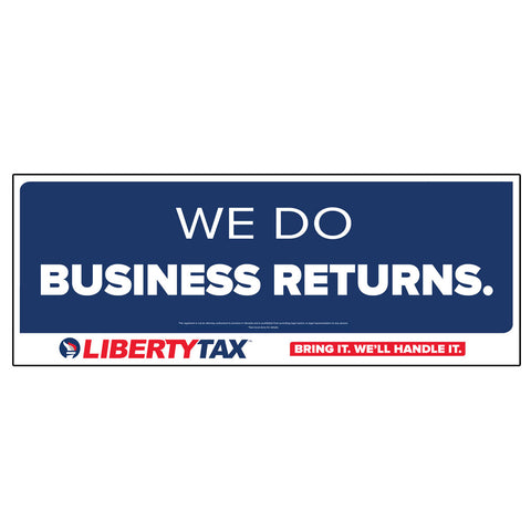 We do Business Returns - Torch Logo - Outdoor banner