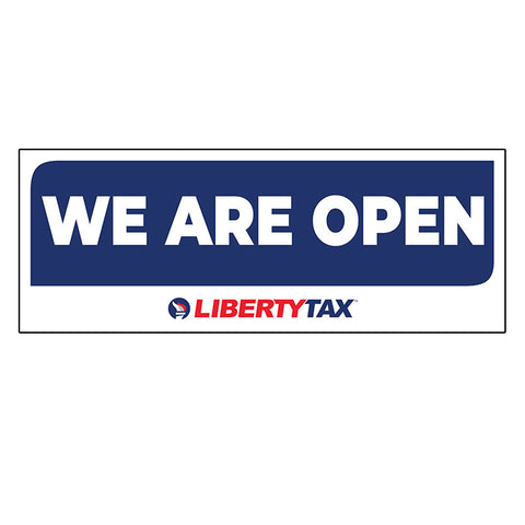 WE ARE OPEN - Torch Logo - Outdoor banner