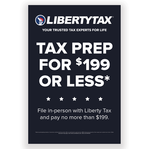 "Tax Prep for $199 or less" | Choose Poster or Canvas Wrap | Choose Amount |[2024]