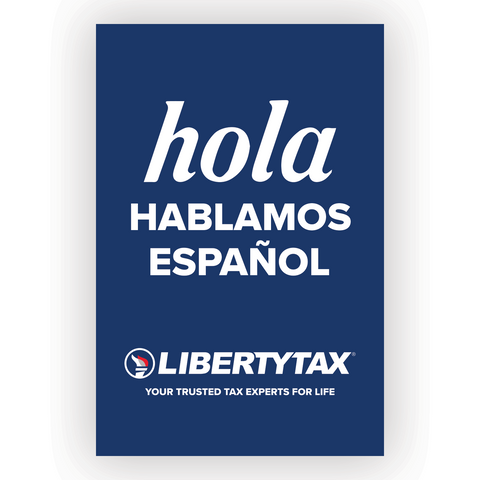 "WE SPEAK SPANISH"  | Choose Poster or Canvas Wrap | Vertical/Portrait (24"W X 36"H) [2024]