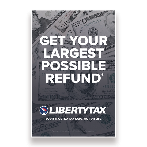 "LARGEST POSSIBLE REFUND "| Set of 2 A-Frame Panels [2024]