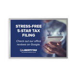 "Stress Free 5 Star Tax Filling" | Light Box Panel [2024]