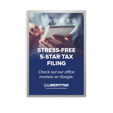 "Stress Free 5 Star Tax Filling" | Light Box Panel [2024]
