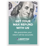 "Get Your Max Refund"  | Choose Poster or Canvas Wrap | [2024]