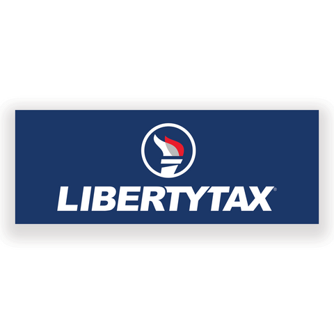 Liberty Tax Torch Logo (Blue) | Outdoor Banner – PotatoHead Signs