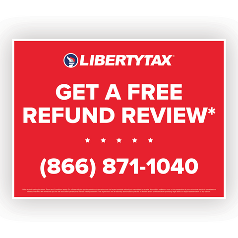 "FREE REFUND REVIEW" | Lawn Sign (w/ H-Stake) | Update Phone # & Choose Quantity [2024]
