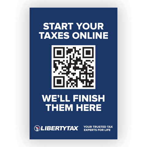 "REMOTE TAX PREP"  | Choose Poster or Canvas Wrap | Vertical/Portrait (24"W X 36"H) [2024]