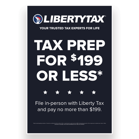 "Tax Prep for $199 or less| Set of 2 A-Frame Panels | Choose Amount [2024]