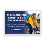 "Tax Benefits for Gig Workers"  | Choose Poster or Canvas Wrap | [2024]