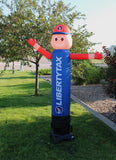 Waving Tube Man (Red/Blue) | Choose Your Size (6ft or 9ft) | Liberty Tax Torch Logo