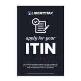 "Apply for your ITIN" | Choose Poster or Canvas Wrap | Vertical/Portrait (24"W X 36"H) [2023]
