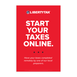 "Virtual Tax Pro" (Choose A Color)  | Choose Poster or Canvas Wrap | Vertical/Portrait (24"W X 36"H) [2023]