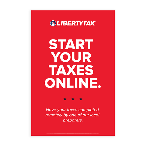 "Virtual Tax Pro" (Choose A Color)  | Choose Poster or Canvas Wrap | Vertical/Portrait (24"W X 36"H) [2023]