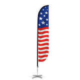 Patriotic American Flag Design(s) | General Windfeather | Standard PH Silver Hardware | Choose Your Option