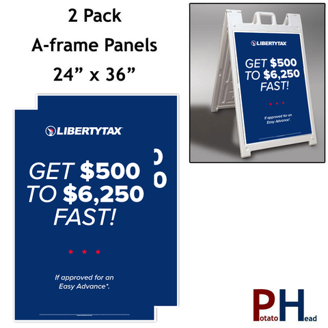 2 pack -Easy Advance - A-frame sign panels | 2023