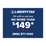 "No More Than $149" (Update Phone #) | Lawn Sign (w/ H-Stake) | Choose Color & Quantity | 2023