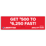 Easy Advance "Get $500 to $6250 Fast!" | Outdoor Banner | Choose Size, Features, Input Phone # [2023]