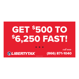 Easy Advance "Get $500 to $6250 Fast!" | Outdoor Banner | Choose Size, Features, Input Phone # [2023]