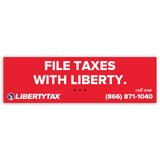 File With Liberty | Outdoor Banner | Choose Size, Features, Input Phone # [2023]