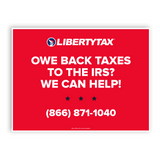 Community Tax ( Owe Back Taxes)| Lawn Sign (w/ H-Stake) | Choose Color & Quantity | 2023