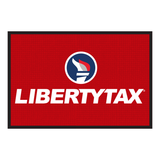 Hybrid Outdoor/Indoor "Liberty Tax" Torch (Red) | Floor Mat (Choose Size) | 1 Floor Mat