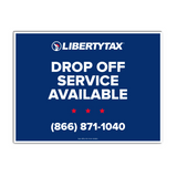 Custom "Drop Off Service" (W/ Phone #) | Lawn Sign (w/ H-Stake) | Choose Color & Quantity | 2023