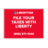 Custom "File With Liberty" (W/ Phone #) | Lawn Sign (w/ H-Stake) | Choose Color & Quantity | 2023