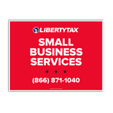 "Small Business Services" | Lawn Sign (w/ H-Stake) | Choose Color & Quantity | 2023