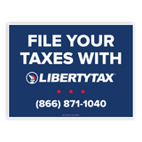 "File With Liberty" | Lawn Sign (w/ H-Stake) | Choose Color & Quantity | 2023