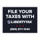 "File With Liberty" | Lawn Sign (w/ H-Stake) | Choose Color & Quantity | 2023
