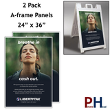 A-frame Panels-2 Pack- Breathe In Cash Out-2 Design Variations