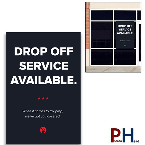 Drop Off Service - Cling / Window Banner