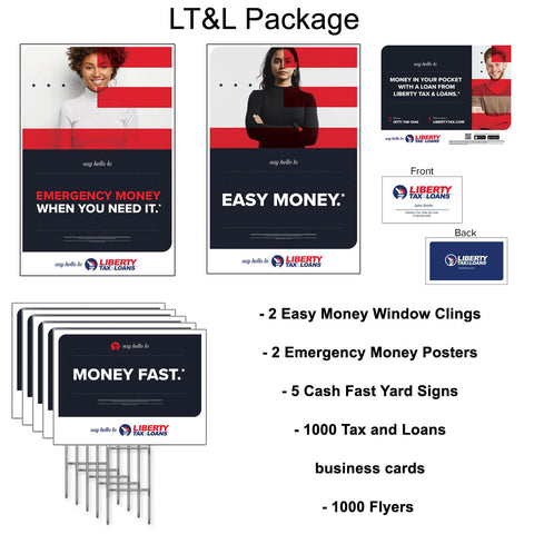 LTL Package - Posters, Clings, Lawn Signs, Business cards and flyers