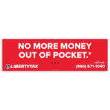 No More Money Out Of Pocket | Outdoor Banner | Choose Size, Features, Input Phone # [2023]