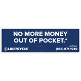 No More Money Out Of Pocket | Outdoor Banner | Choose Size, Features, Input Phone # [2023]