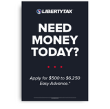 Need Money Today | Choose Poster or Canvas Wrap | Vertical/Portrait (24"W X 36"H) [2023]