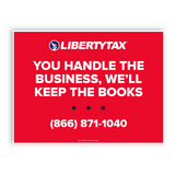 Custom Bookkeeping (W/ Phone #) | Lawn Sign (w/ H-Stake) | Choose Color & Quantity | 2023
