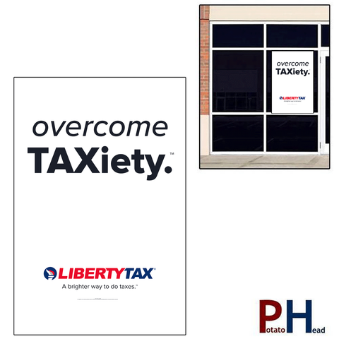 Taxiety- Window Cling or Window Banner 2022