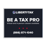 Custom Tax School (W/ Phone #) | Lawn Sign (w/ H-Stake) | Choose Color & Quantity [2023]