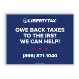 Community Tax ( Owe Back Taxes)| Lawn Sign (w/ H-Stake) | Choose Color & Quantity | 2023