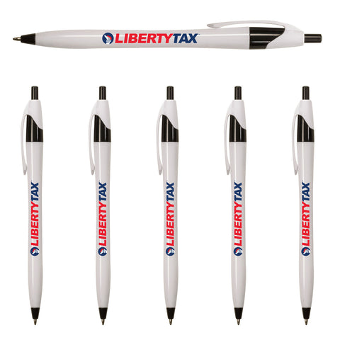 Liberty Torch Logo Click Pen - Full Color Logo