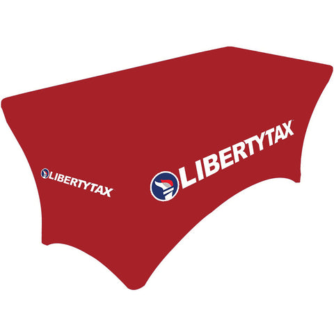 Torch LOGO - stretch table cover - Red - 6 foot table