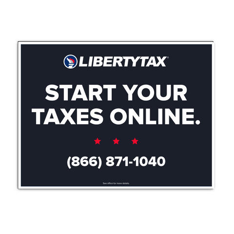 Virtual Tax Pro | Lawn Sign (w/ H-Stake) | Choose Color & Quantity | 2023