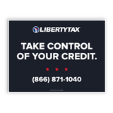 Credit Saint (Take Control)| Lawn Sign (w/ H-Stake) | Choose Color & Quantity | 2023